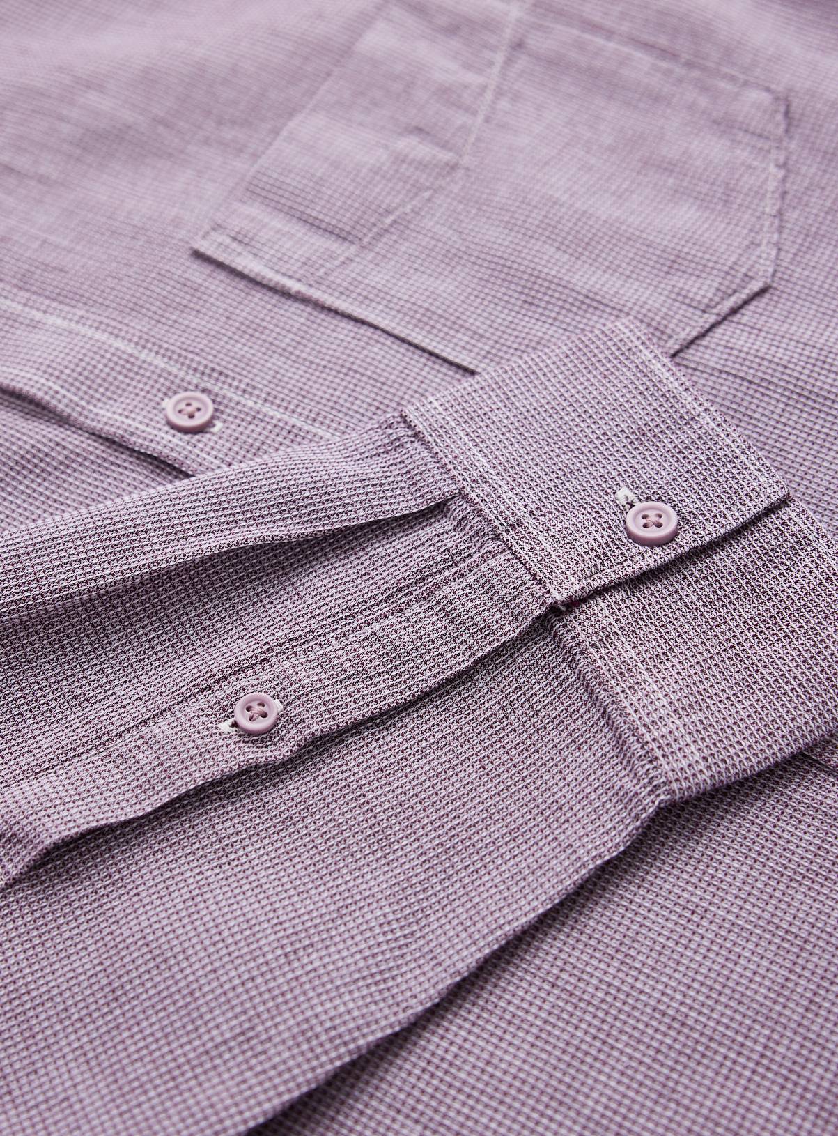 Dark Red Cotton Smart Shirt XXXL - Image 5
